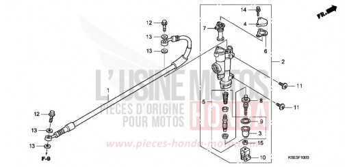 HAUPTBREMSZYLINDER, H. CRF150R8 de 2008